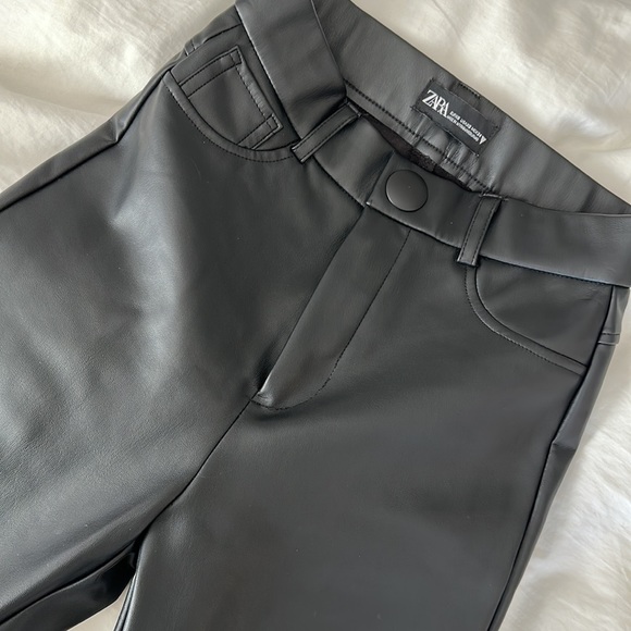 Zara Pants & Jumpsuits Zara Leather Pants Poshmark